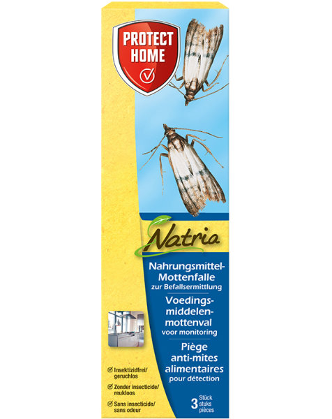 SBM Protect Home Natria Nahrungsmittel-Motten Falle, 1 Packung = 3 Fallen