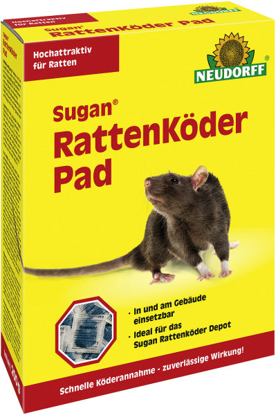 Neudorff Sugan® Rattenköder Pad, 03026, 4005240030257, 200 g