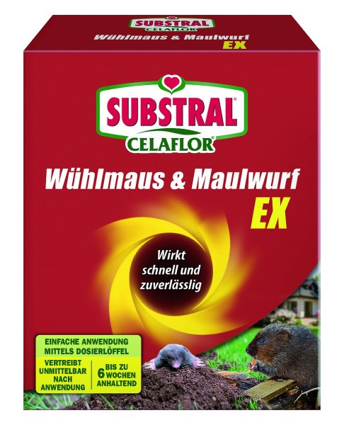 Substral® Celaflor® Wühlmaus & Maulwurf EX, 0705007777, 4062700873458, 150 g