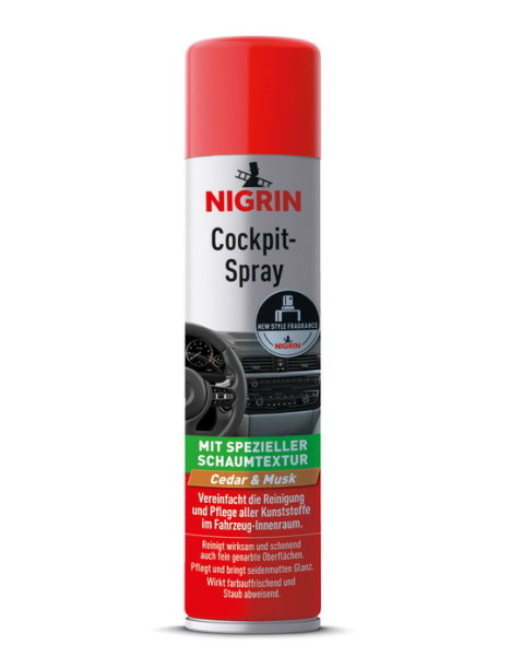 NIGRIN Cockpit-Spray Cedar & Musk, 20441, 4008153204418, 400 ml