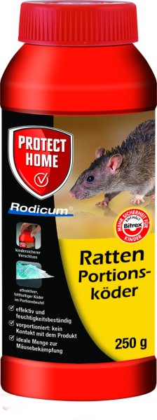 SBM Protect Home Rodicum® Ratten Portionsköder, 86600128, 3664715001980, 250 g