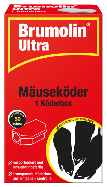 SBM Brumolin® Ultra Mäuseköder mit Köderbox, 86600922, 3664715036524, 1 Stück