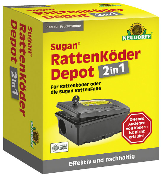Neudorff Sugan® RattenköderDepot, 617, 4005240006177, 1 Stück