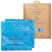 TSP Recycling Hundekotbeutel, blau, 20 x 35 cm, geblockte Beutel, 6092eu, 4260515081512, 1 Karton = 25 Umschläge à 100 Beutel = 2500 Beutel