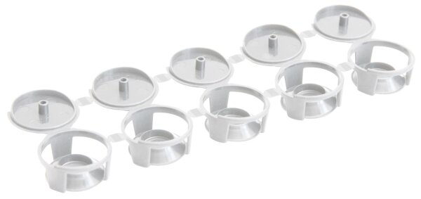 finicon® MiniBait Leerköderbox Leerköderdose für Ameisengel, Schabengel und Silberfischchengel - weiß, 10 Stück