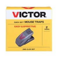 Victor® Quick Set Schlagfalle für Mäuse, M137B, 072868234576, 1 Packung = 2 Fallen