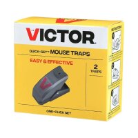 Victor® Quick Set Schlagfalle für Mäuse, M137B, 072868234576, 1 Packung = 2 Fallen