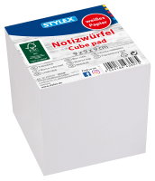 STYLEX® Notizwürfel Zettelklotz 43607, 9 x 9 x 9...