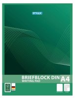 STYLEX® Briefblock 40017, DIN A4, blanko, 1 Block =...