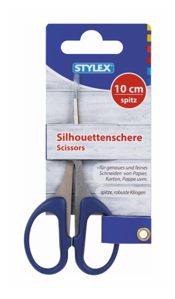 STYLEX® Silhouettenschere, farbig sortiert, 1 Stück