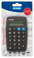 STYLEX® Taschenrechner 38190, farbig sortiert