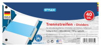 STYLEX® Trennstreifen, 190 g/m², farbig, 1 Packung = 40 Stück