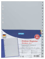 STYLEX® Ordner-Register, gelocht, DIN A4, A-Z