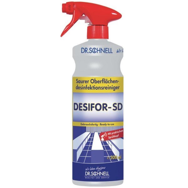 Dr. Schnell DESIFOR SD Desinfektionsreiniger, 20465, 4008439204651, 0,5 Liter