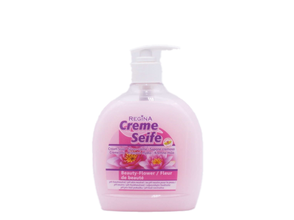 REGINA Hautschutz und Reinigung Creme-Seife, 500 ml, Beauty-Flower