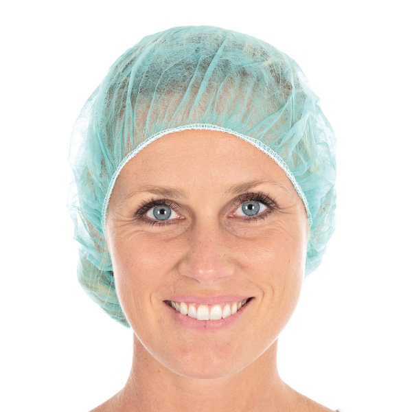 HYGOSTAR® Bettina Baretthaube, ø 53 cm, 1 Packung = 100 Stück, grün